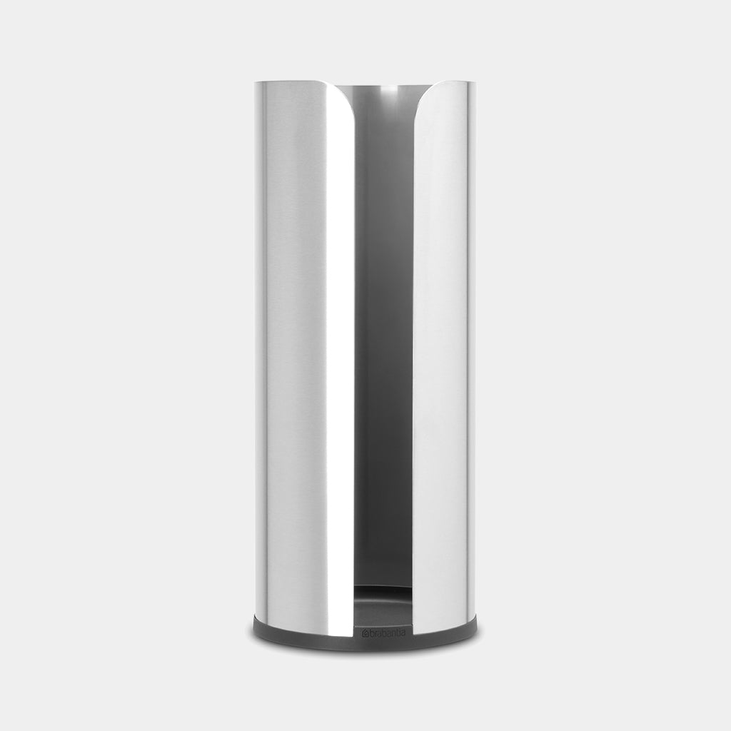 Brabantia ReNew – Toilettenpapierständer – Edelstahl matt, für 3 Rollen, 13,2 × 13,2 × 32,1 cm