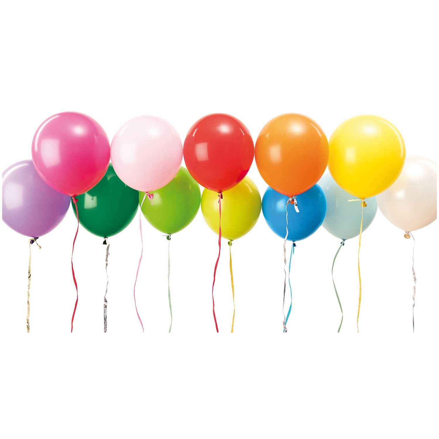 Rico Design Luftballons – mehrfarbig – Ø 30 cm – Latex – 12 Stk