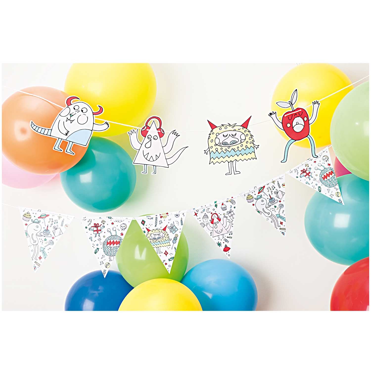 Rico Design Luftballons – mehrfarbig – Ø 30 cm – Latex – 12 Stk