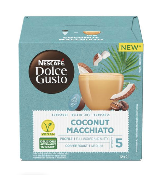 Nescafé Dolce Gusto Kaffeekapseln Coconut Macchiato – für Dolce Gusto – 12 Kapseln