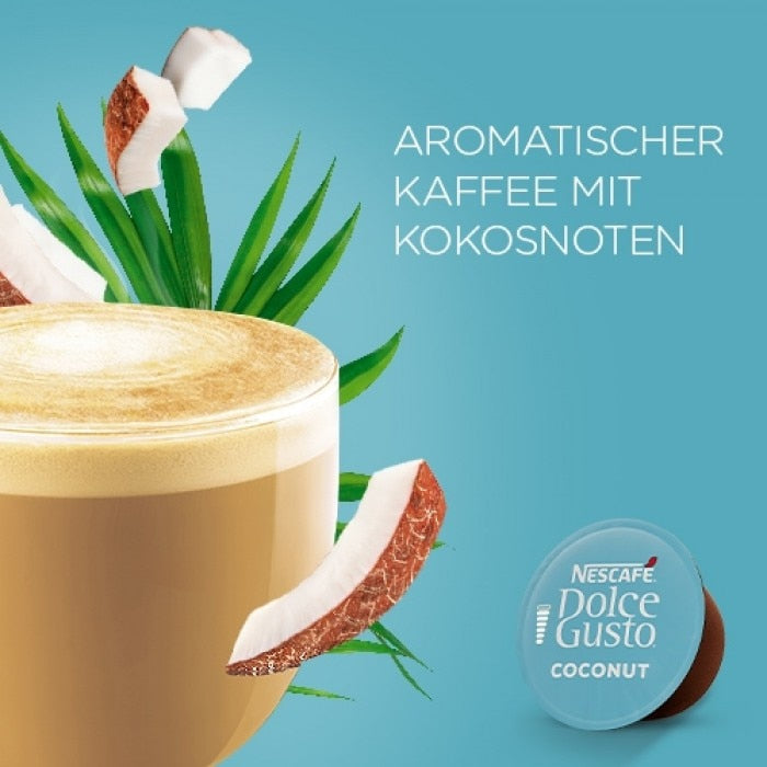 Nescafé Dolce Gusto Kaffeekapseln Coconut Macchiato – für Dolce Gusto – 12 Kapseln