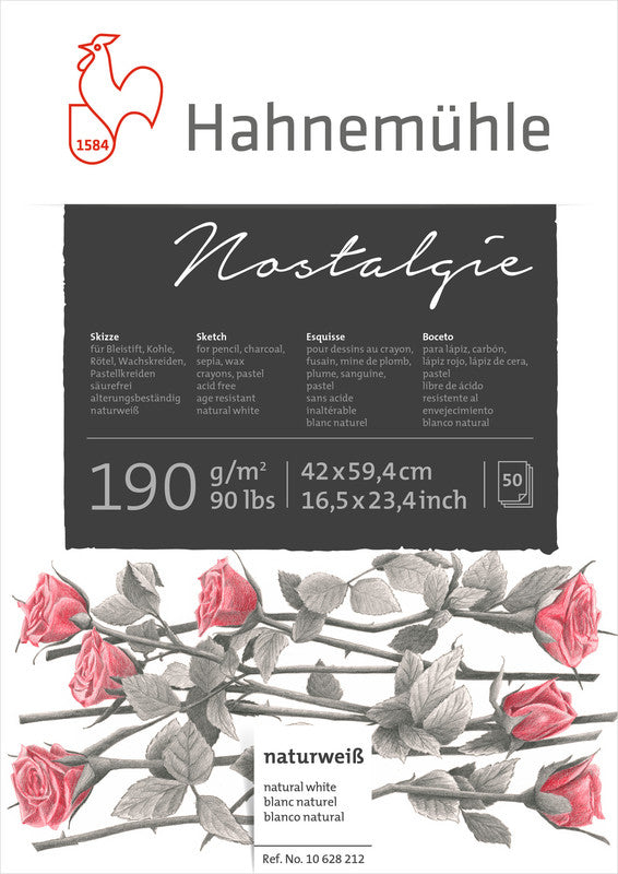 Hahnemühle Skizzenblock Nostalgie – A4 – 190 g/m² – 50 Blatt