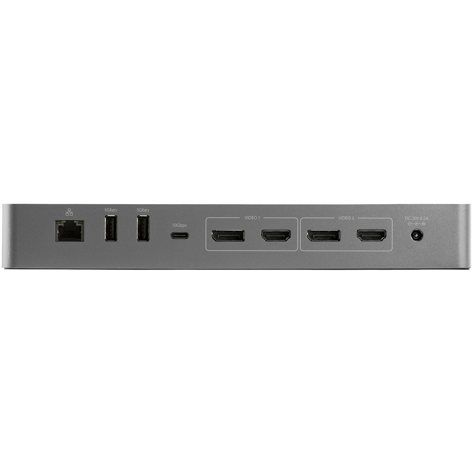 StarTech.com Dockingstation – Thunderbolt 3, 2× DP, 2× HDMI, 96 W PD, 3,5 mm, für Windows/Mac/Linux