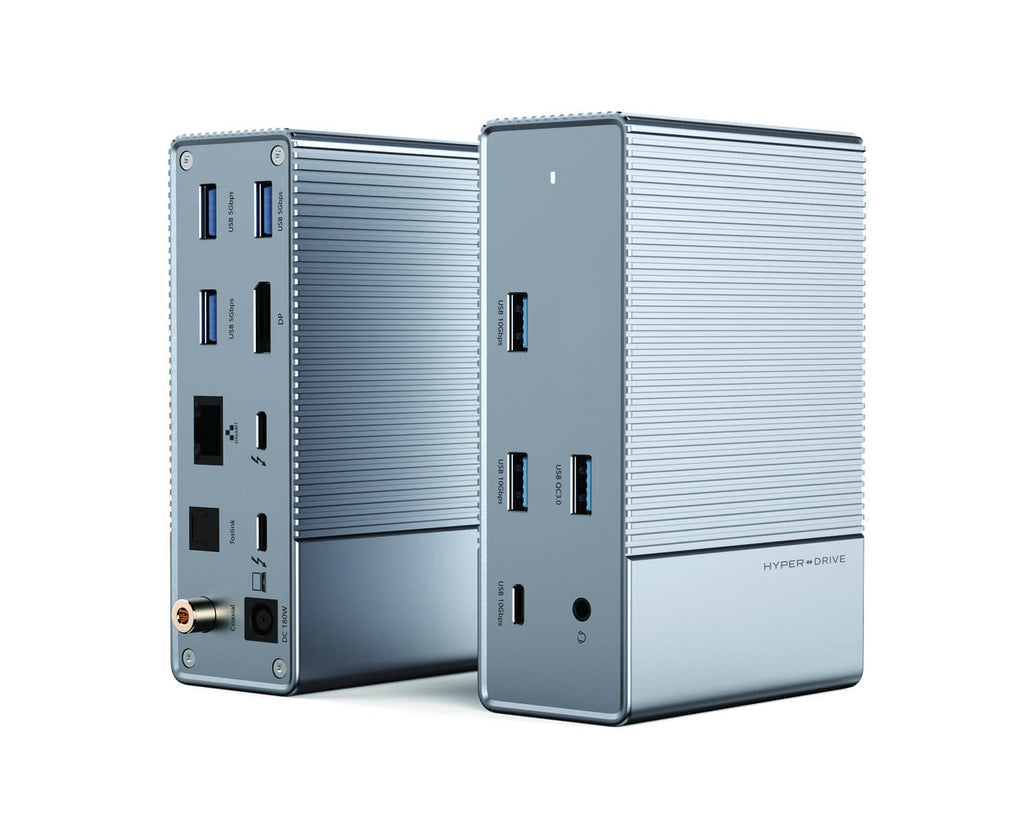 Targus HYPER GEN2 Thunderbolt-Hub – Thunderbolt 3, 1× DP, 2× USB-A, 3× USB-C, GbE, 3,5 mm Audio