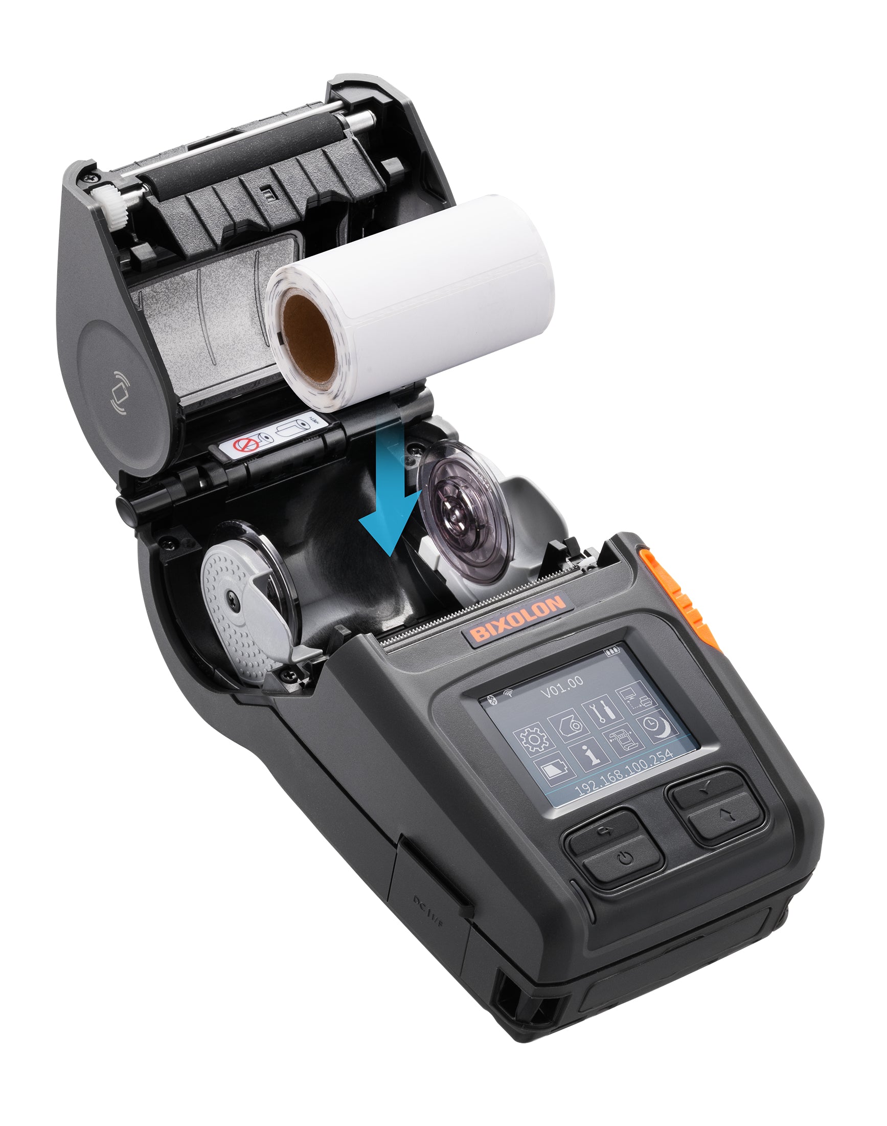 Bixolon XM7-20IK – Mobiler Handdrucker, Thermodirekt, 203 dpi, bis 127 mm/s, Akku 7,2 V