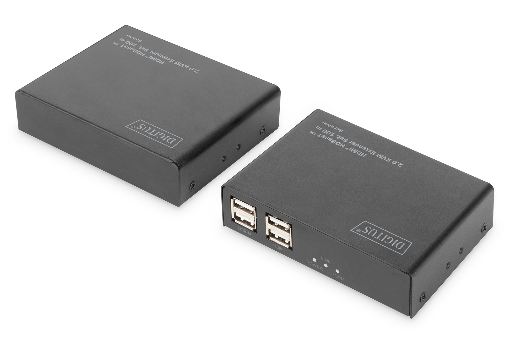Digitus KVM-Extender HDMI/USB über HDBaseT, bis 100 m, 4K (3840 × 2160), 10,2 Gbit/s, Set