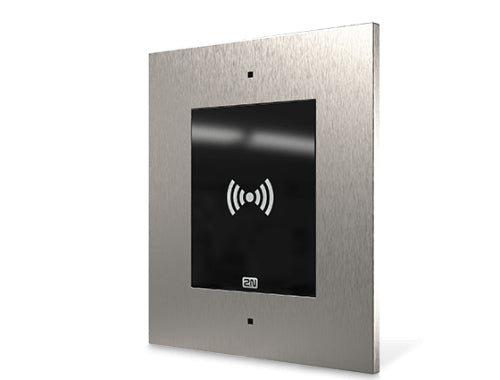 2N Zugangskontrollleser Access Unit 2.0 – 108 × 45 × 131 mm, schwarz, IP54