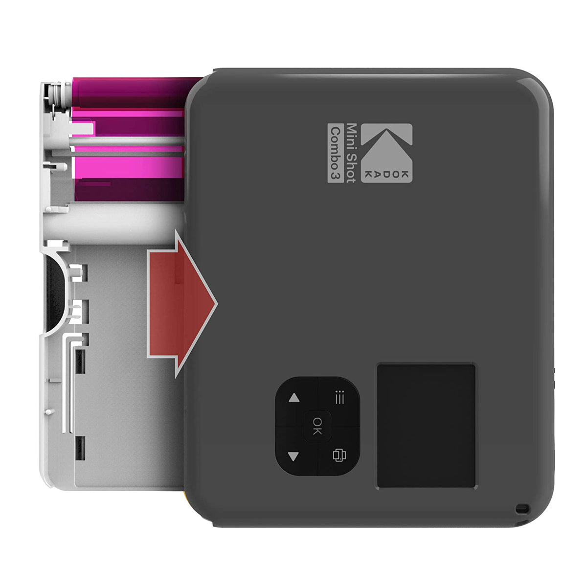 Kodak Sofortbildfilm – 76 × 76 mm – für MiniShot3 Retro Kamera, Mini3 Retro Printer – 30er-Pack