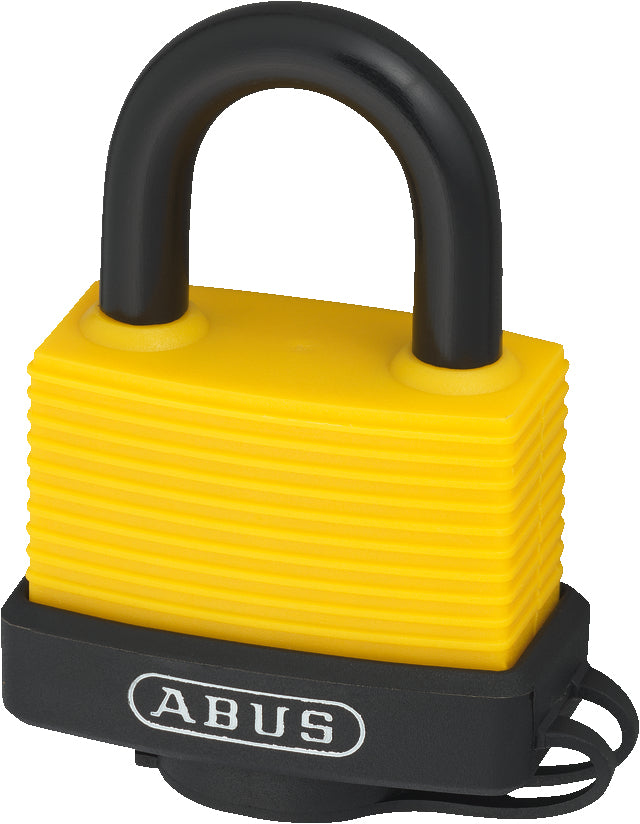 ABUS 70AL/45 Mechanisches Vorhängeschloss – Aluminium, Bügel 25×20 mm, Sicherheitslevel 5, Aussen, Gelb