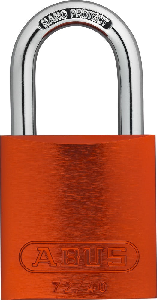 ABUS 72/40 Mechanisches Vorhängeschloss – Aluminium, Bügel H×B 26,5×19,5 mm, Sicherheitslevel 6, Aussen