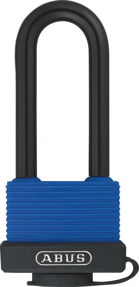 ABUS 70IB/45HB63 Mechanisches Vorhängeschloss – Messing, Bügel H×B 63×20 mm, Ø8 mm, Sicherheitsstufe 5, Blau