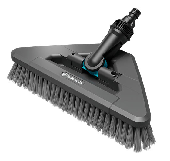 Gardena Scheuerbürste Cleansystem – weich, 28,7×17×12 cm, schwarz/grau