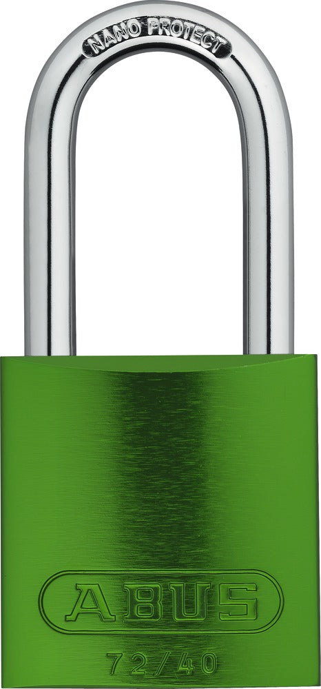 ABUS 72/40HB40 Mechanisches Vorhängeschloss – Aluminium, Bügel 39×19,5 mm, Schäkeldurchmesser 6,5 mm