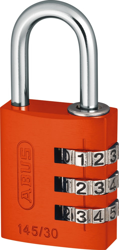 ABUS 145/30 oran.Lock-Tag Mechanisches Vorhängeschloss – Aluminium, Bügel 25×14 mm, Ø5 mm, Sicherheitslevel 3