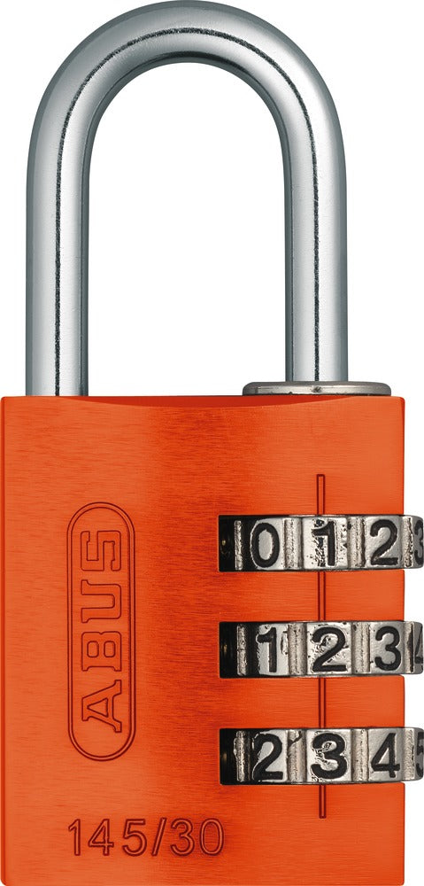 ABUS 145/30 oran.Lock-Tag Mechanisches Vorhängeschloss – Aluminium, Bügel 25×14 mm, Ø5 mm, Sicherheitslevel 3