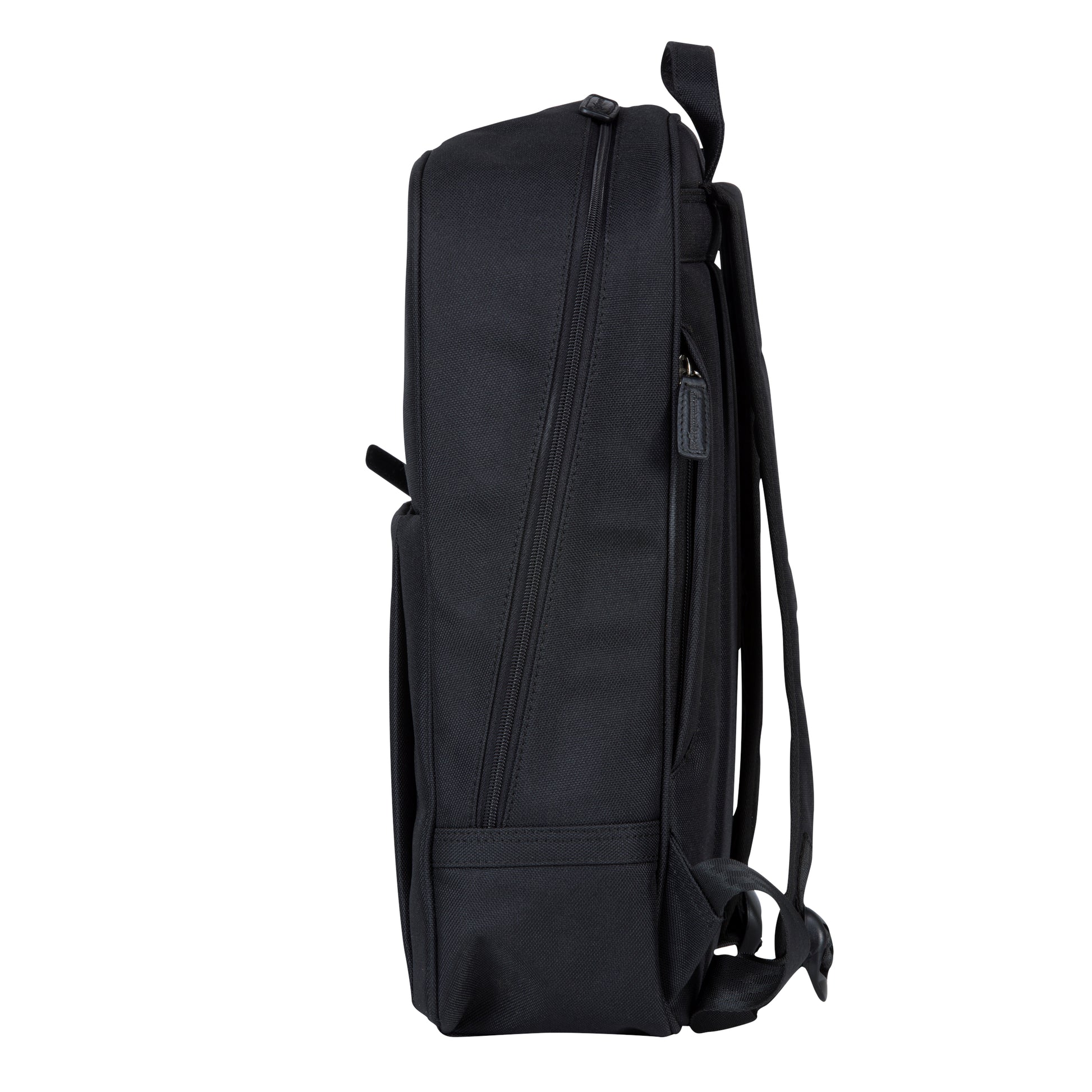 dbramante1928 Notebook-Rucksack Champs-Elysees – für 15″, Leder/Polyester – Schwarz, 310 × 400 × 130 mm