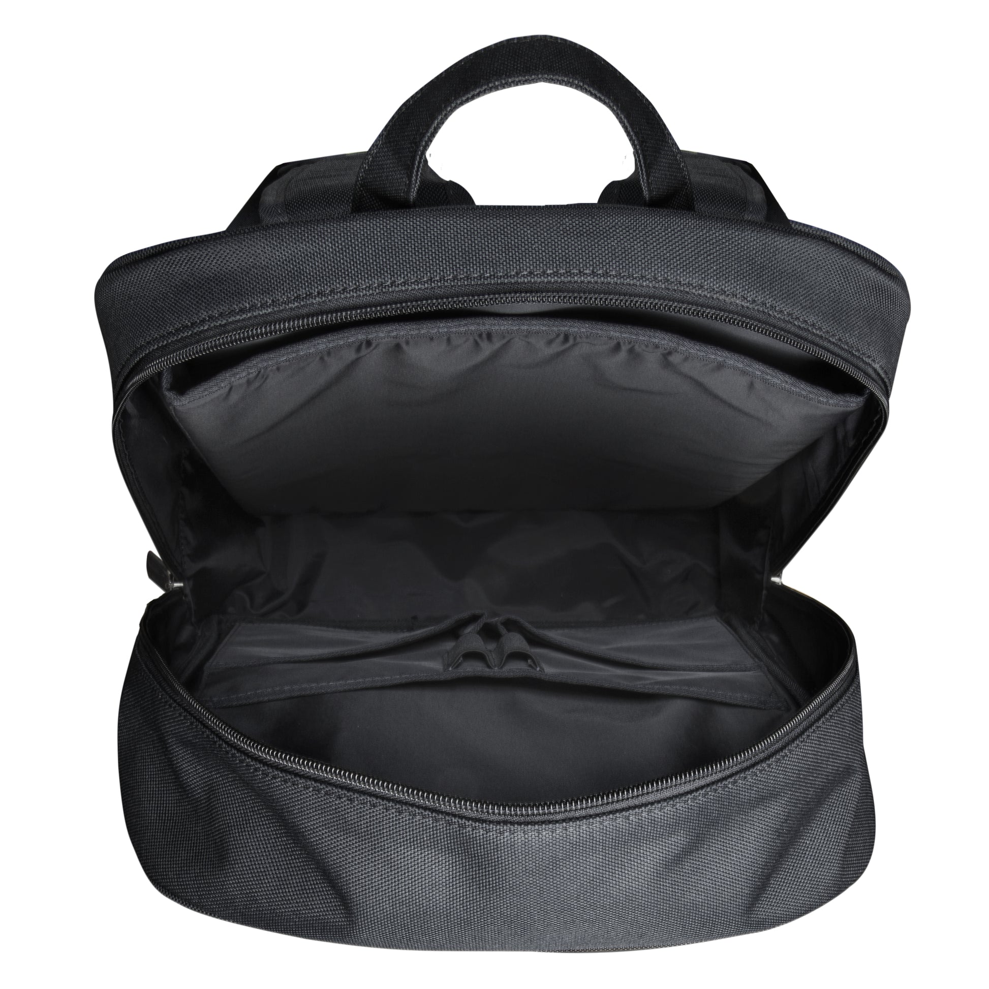 dbramante1928 Notebook-Rucksack Champs-Elysees – für 15″, Leder/Polyester – Schwarz, 310 × 400 × 130 mm