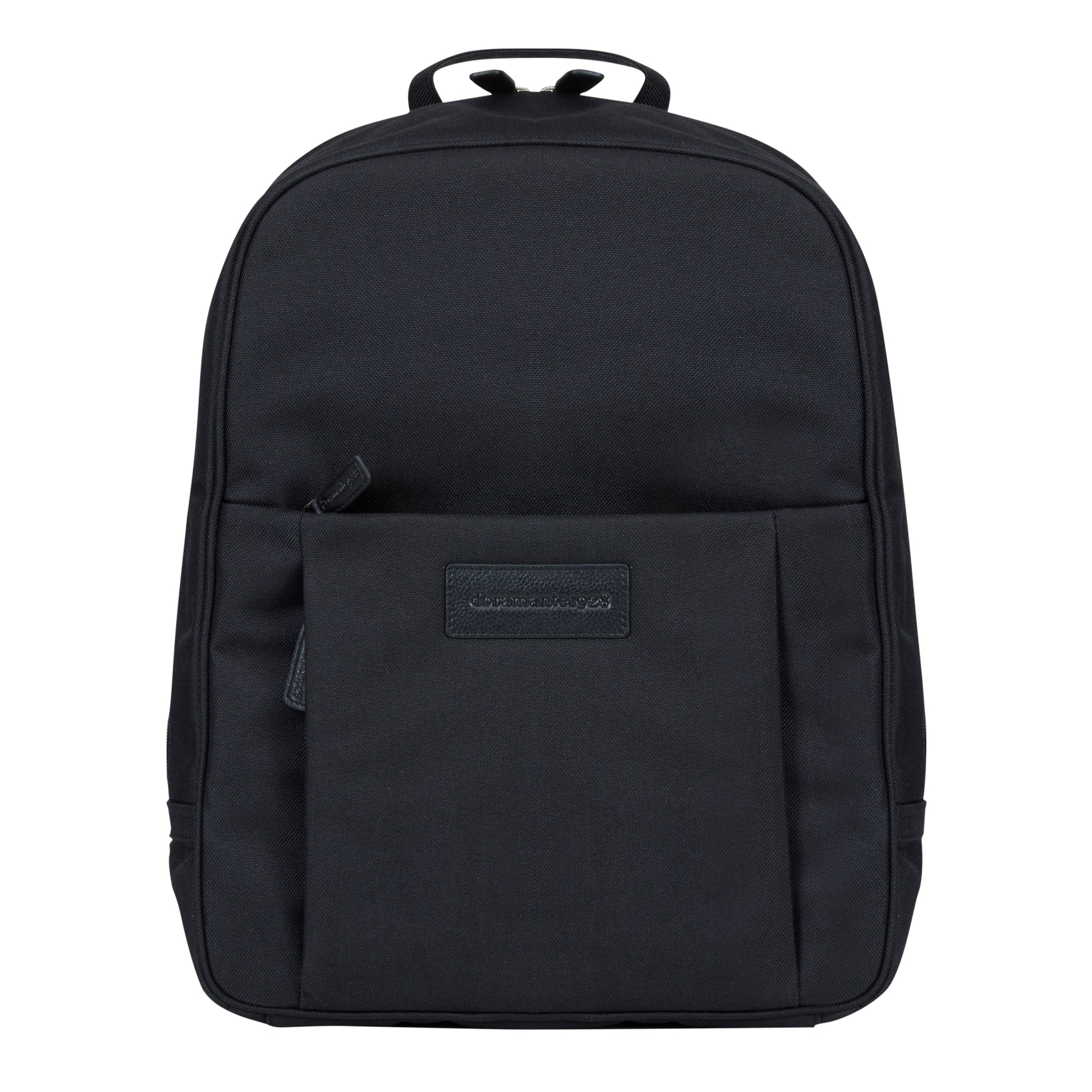 dbramante1928 Notebook-Rucksack Champs-Elysees – für 15″, Leder/Polyester – Schwarz, 310 × 400 × 130 mm