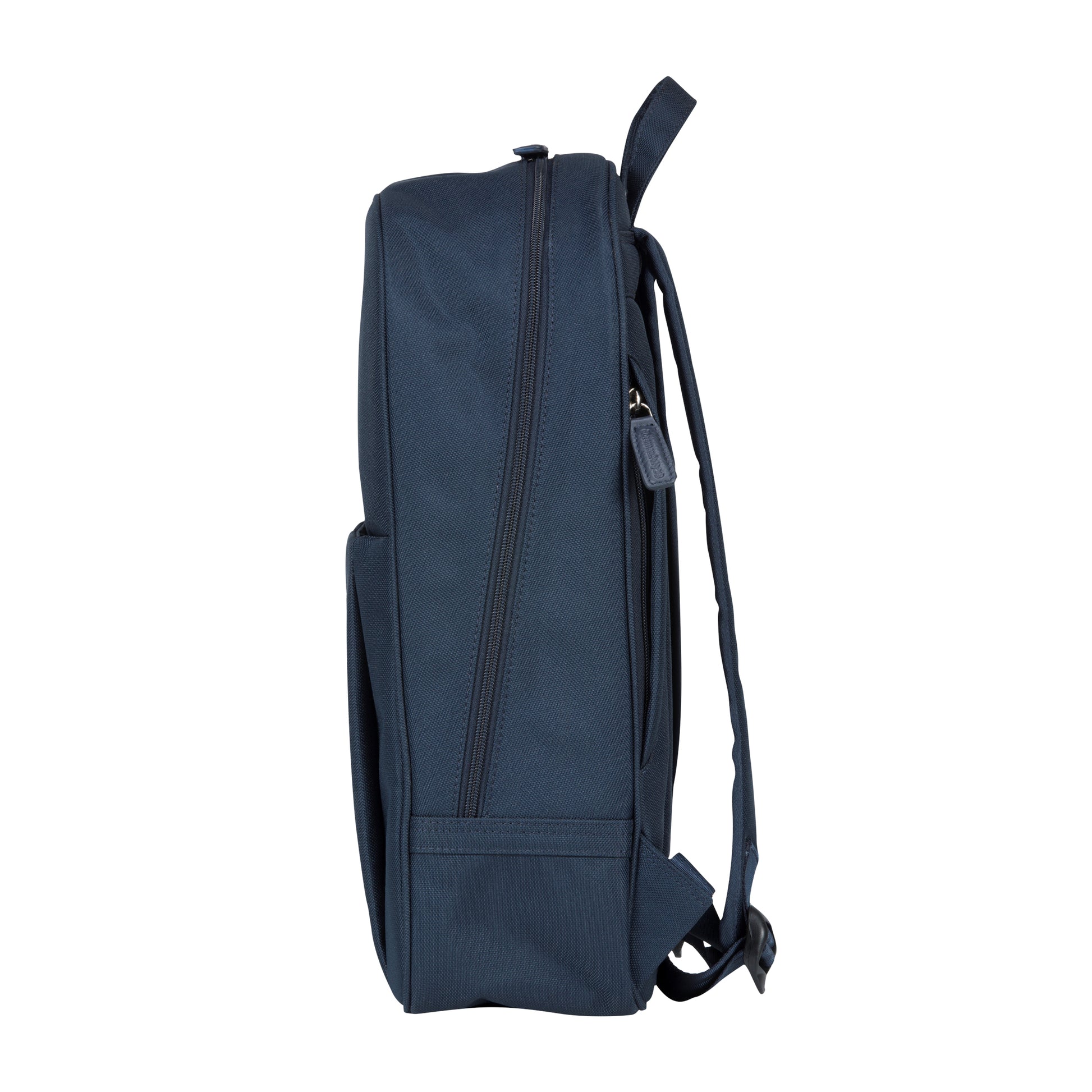 dbramante1928 Notebook-Rucksack Champs-Elysees – für 15″, Leder/Polyester – Blau, 310 × 400 × 130 mm