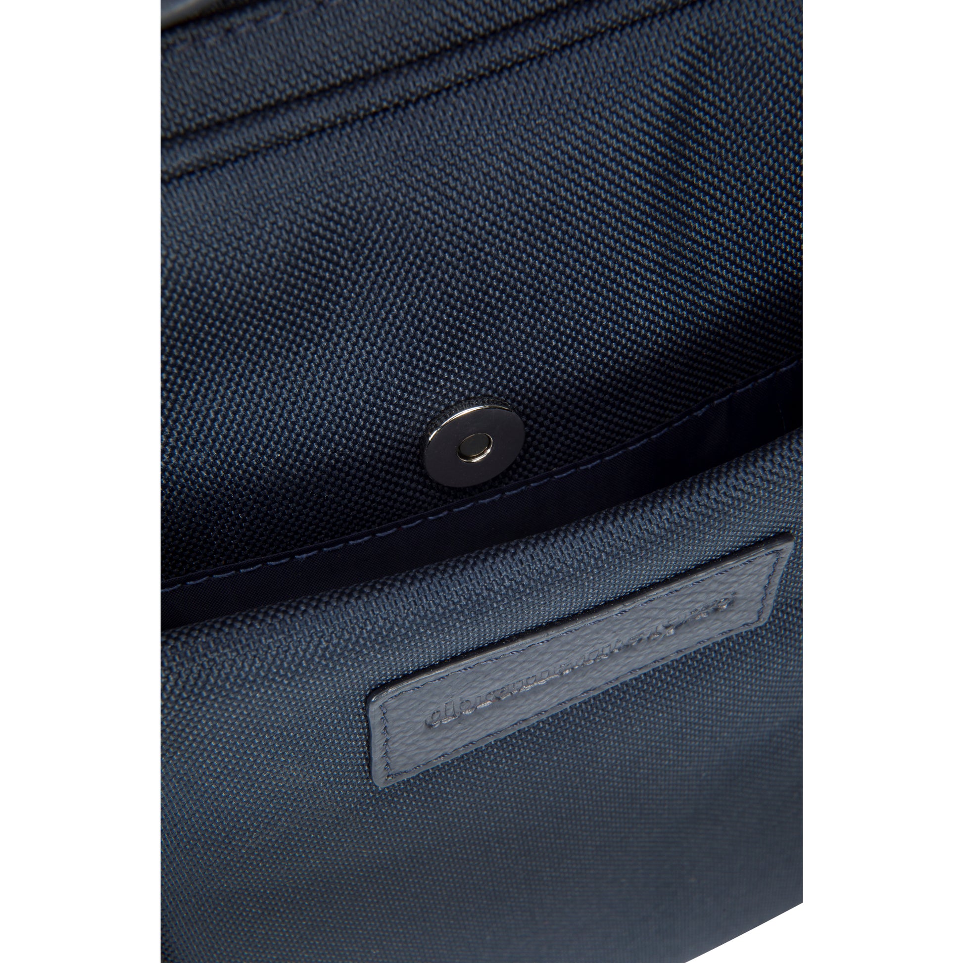 dbramante1928 Notebook-Rucksack Champs-Elysees – für 15″, Leder/Polyester – Blau, 310 × 400 × 130 mm