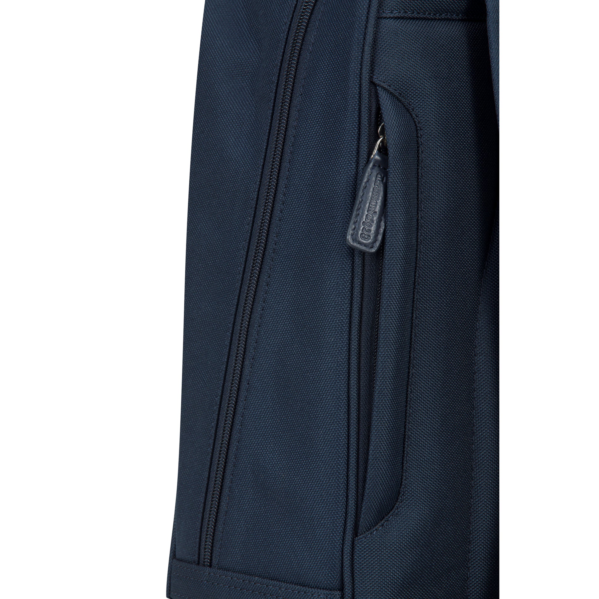 dbramante1928 Notebook-Rucksack Champs-Elysees – für 15″, Leder/Polyester – Blau, 310 × 400 × 130 mm