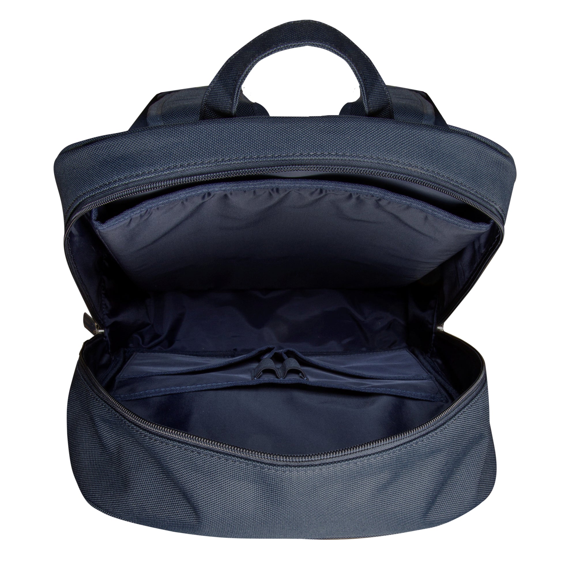 dbramante1928 Notebook-Rucksack Champs-Elysees – für 15″, Leder/Polyester – Blau, 310 × 400 × 130 mm