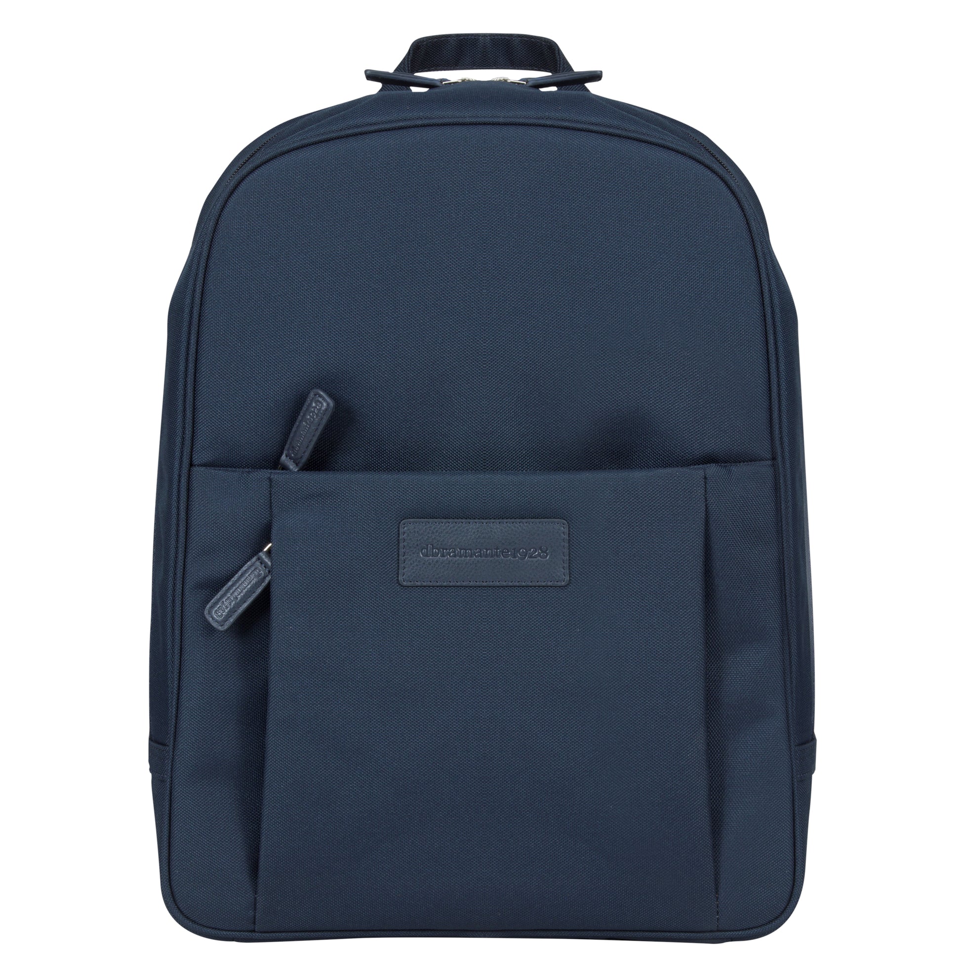 dbramante1928 Notebook-Rucksack Champs-Elysees – für 15″, Leder/Polyester – Blau, 310 × 400 × 130 mm