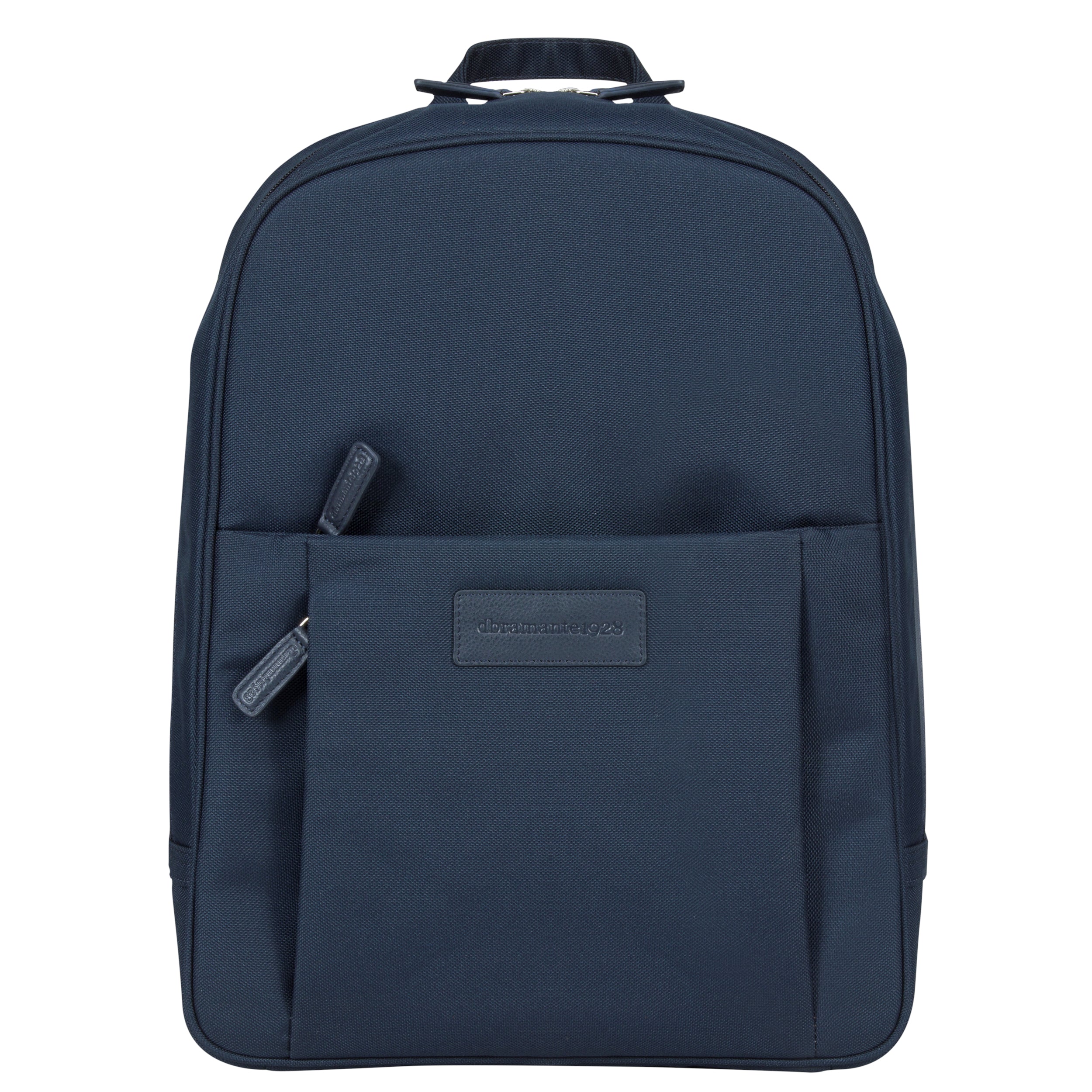 dbramante1928 Notebook-Rucksack Champs-Elysees – für 15″, Leder/Polyester – Blau, 310 × 400 × 130 mm
