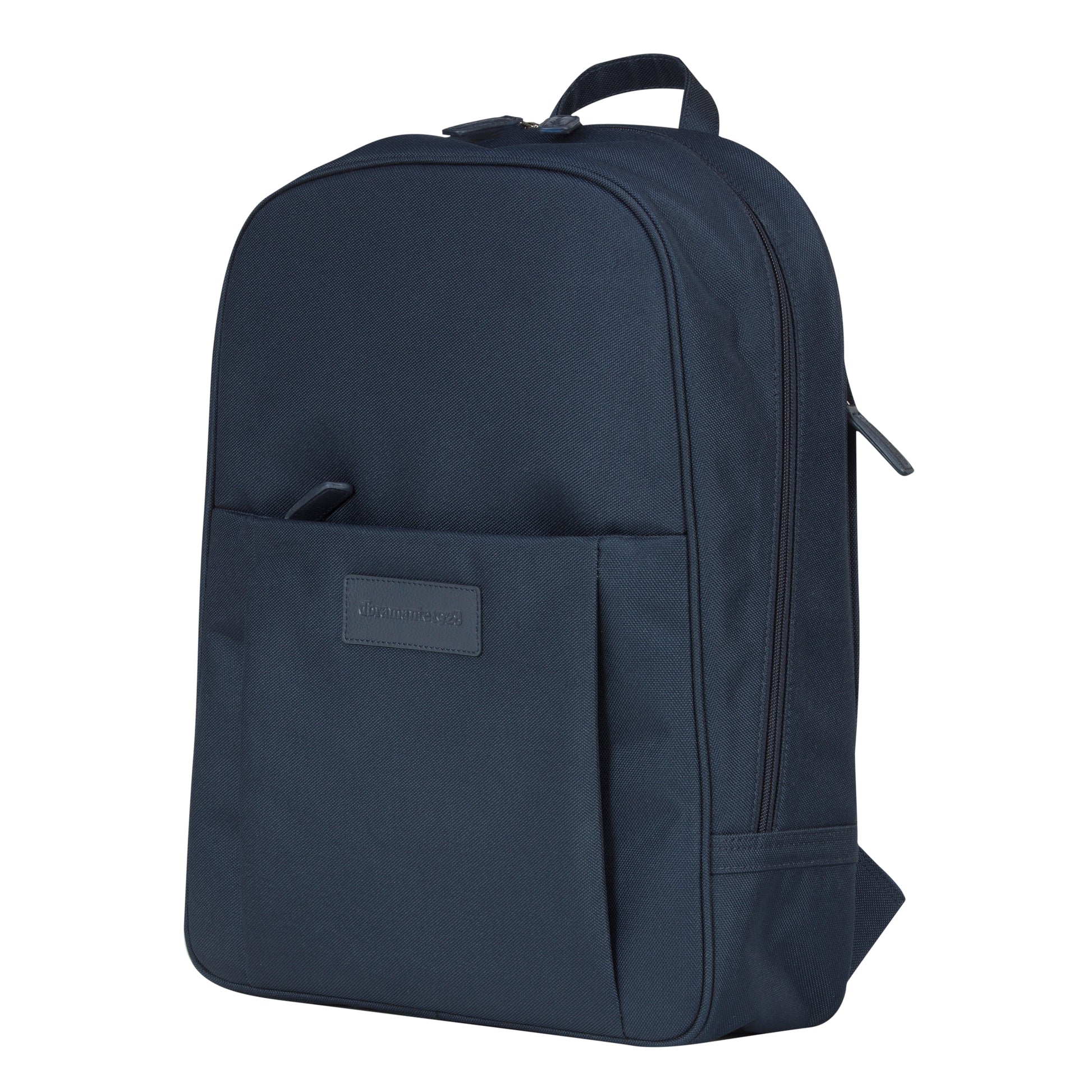dbramante1928 Notebook-Rucksack Champs-Elysees – für 15″, Leder/Polyester – Blau, 310 × 400 × 130 mm
