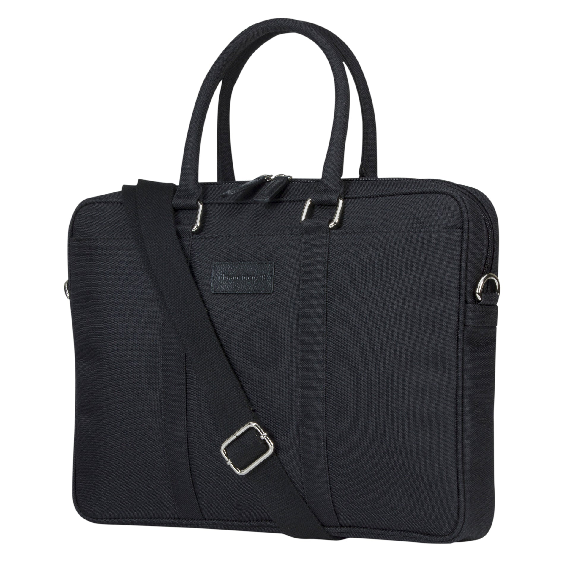 dbramante1928 Fifth Avenue Notebook-Tasche bis 15" – mit Schultergurt – Schwarz