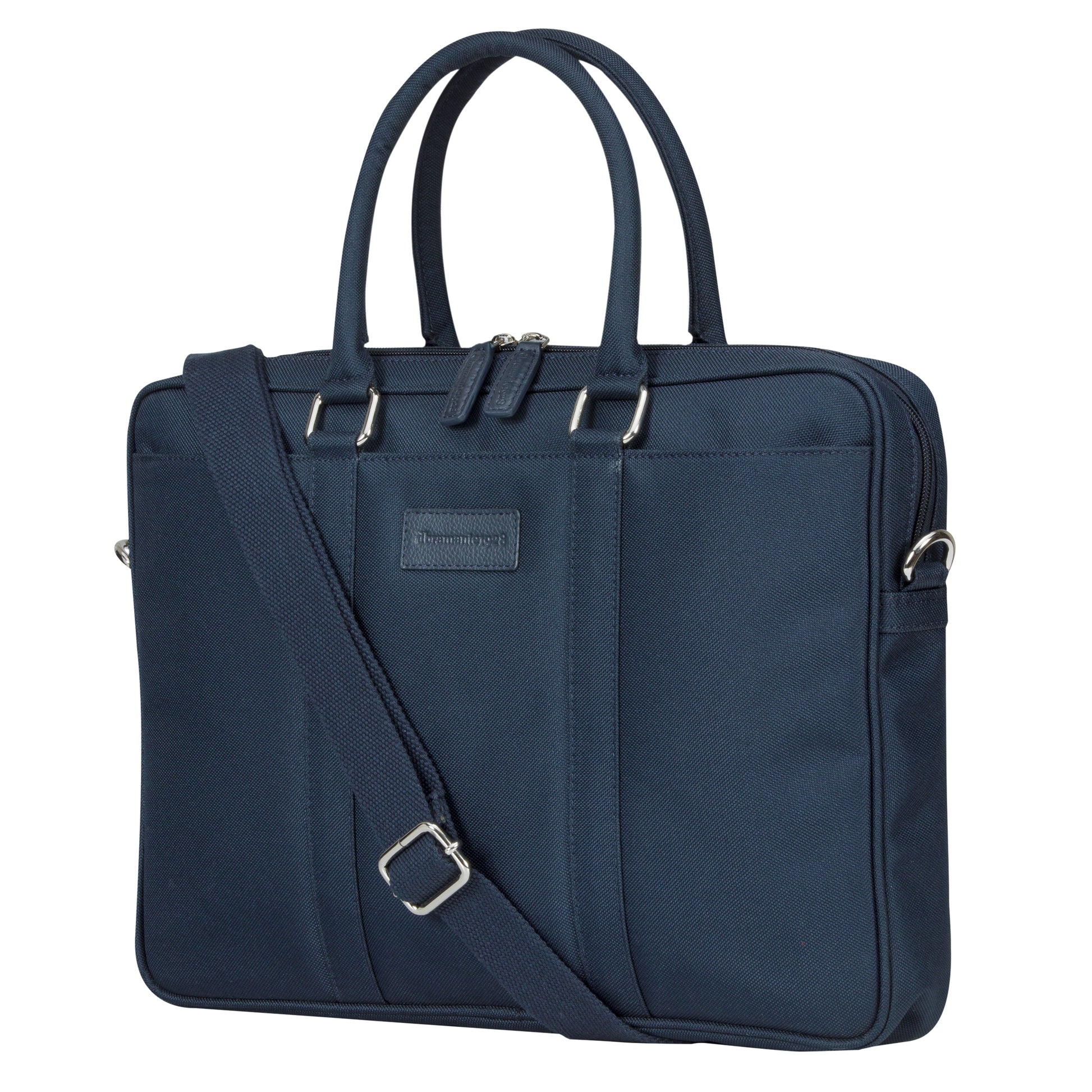 dbramante1928 Fifth Avenue Notebook-Tasche bis 15" – Abnehmbarer Schultergurt, Tragegriff – Blau