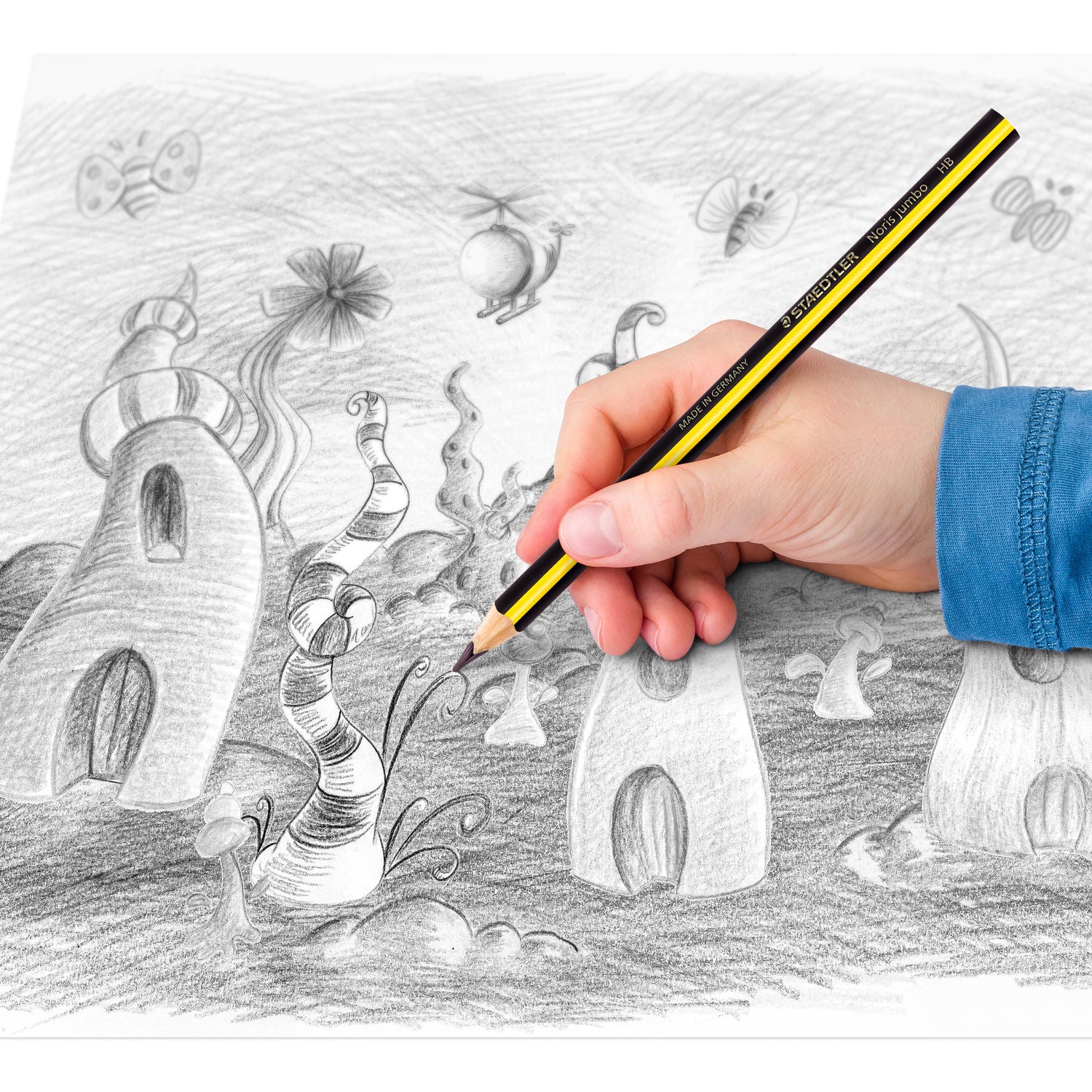 Staedtler Noris jumbo 119 Bleistifte HB, hexagonal – 48er-Display