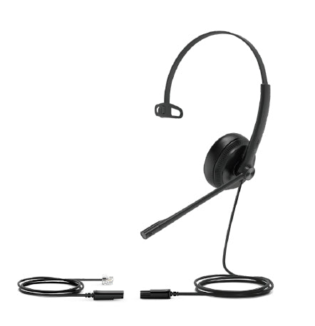 Yealink YHS34 Office-Headset – On-Ear, Mono, Kabelgebunden, Schwarz