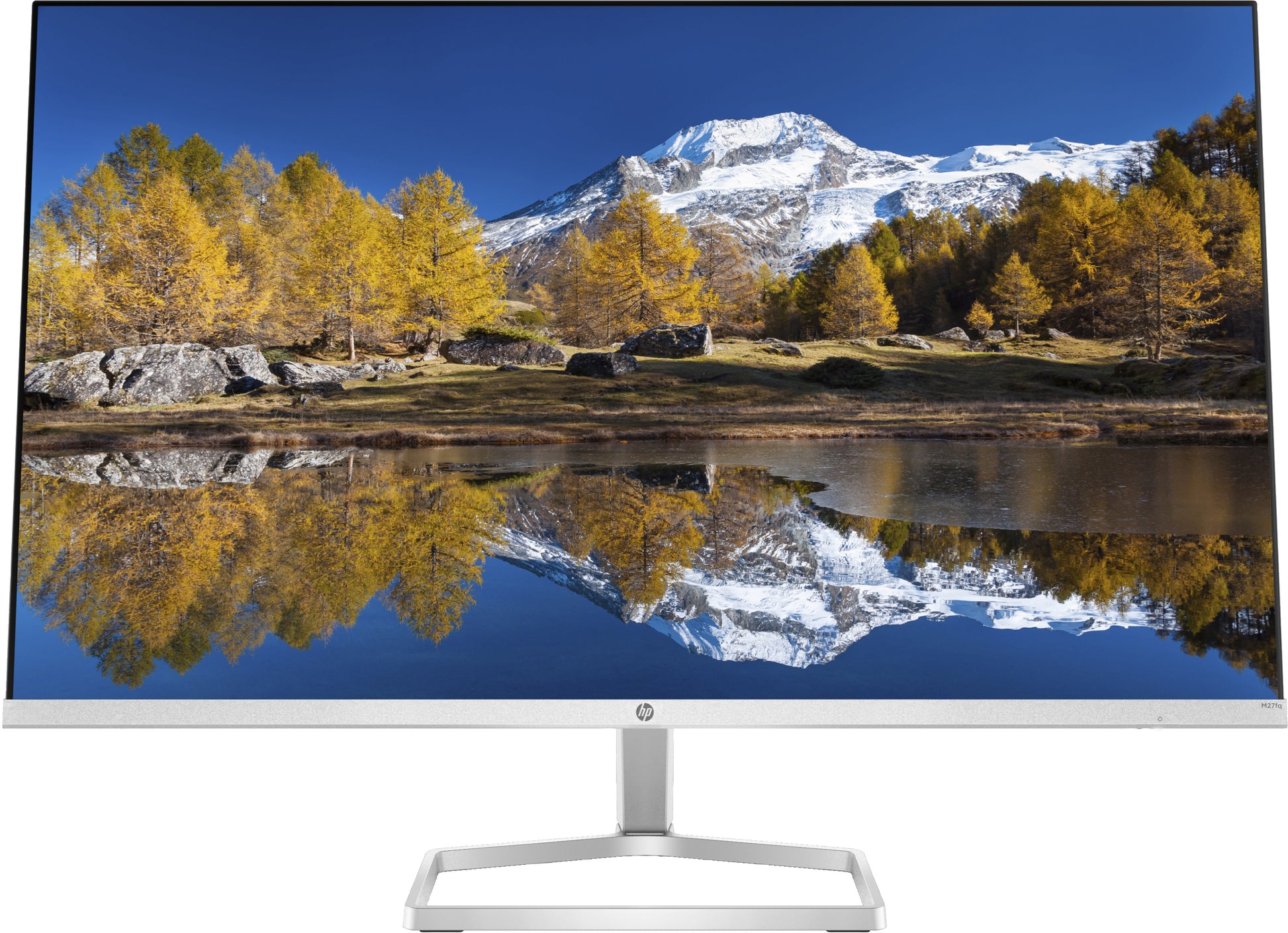 HP M27Fq – Monitor, 27", 2560 × 1440 (WQHD), IPS, 75 Hz, 300 cd/m², FreeSync, Silber