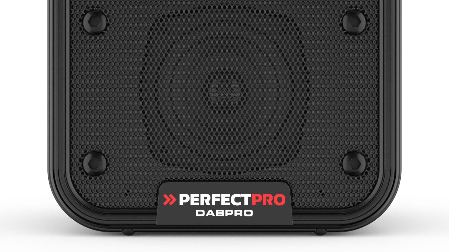 Perfectpro DABPRO – DAB-/Internetradio – Portabel – DAB+, UKW, Bluetooth, Akkubetrieb – Schwarz