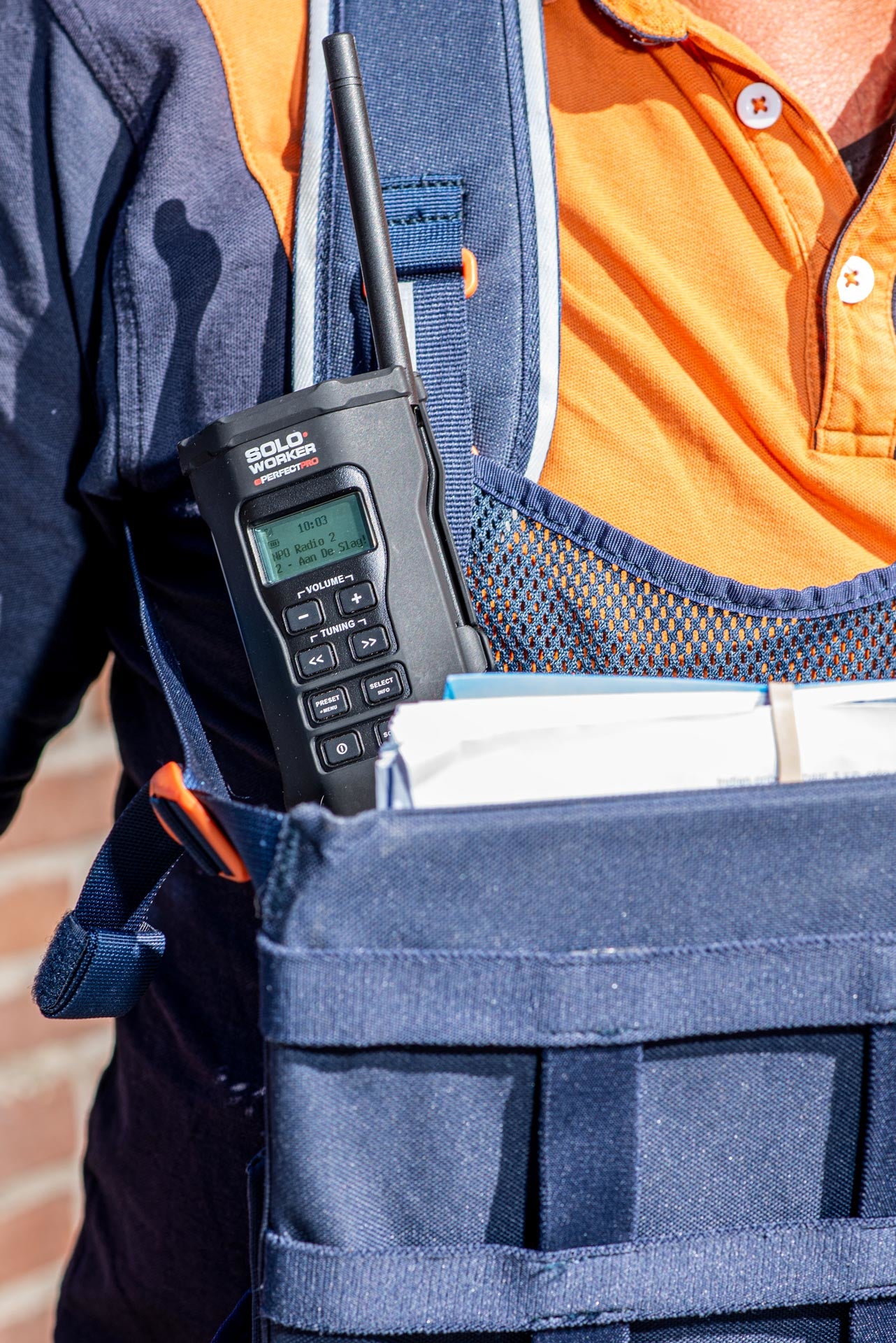 Perfectpro Soloworker – Baustellenradio – DAB+, Bluetooth, IP64, Akkubetrieb – Schwarz