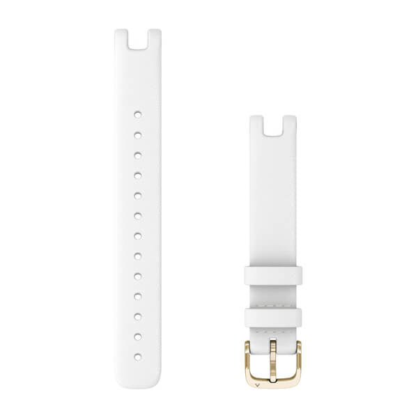 Garmin Lily – Leder, Weiss