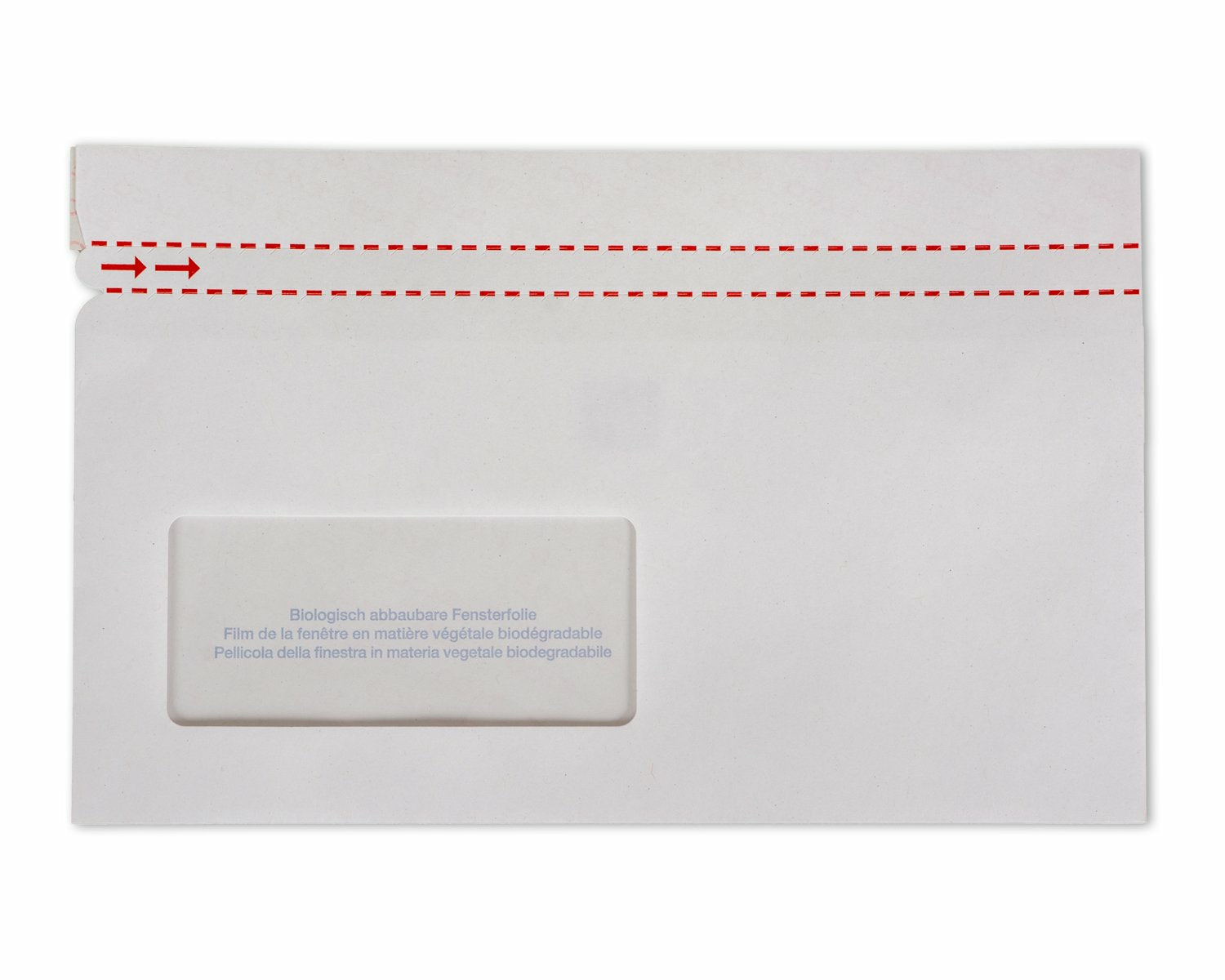 Elco Dokumententasche – C6/5 (114 × 229 mm), Fenster links, unbedruckt, weiss, selbstklebend – 250 Stück