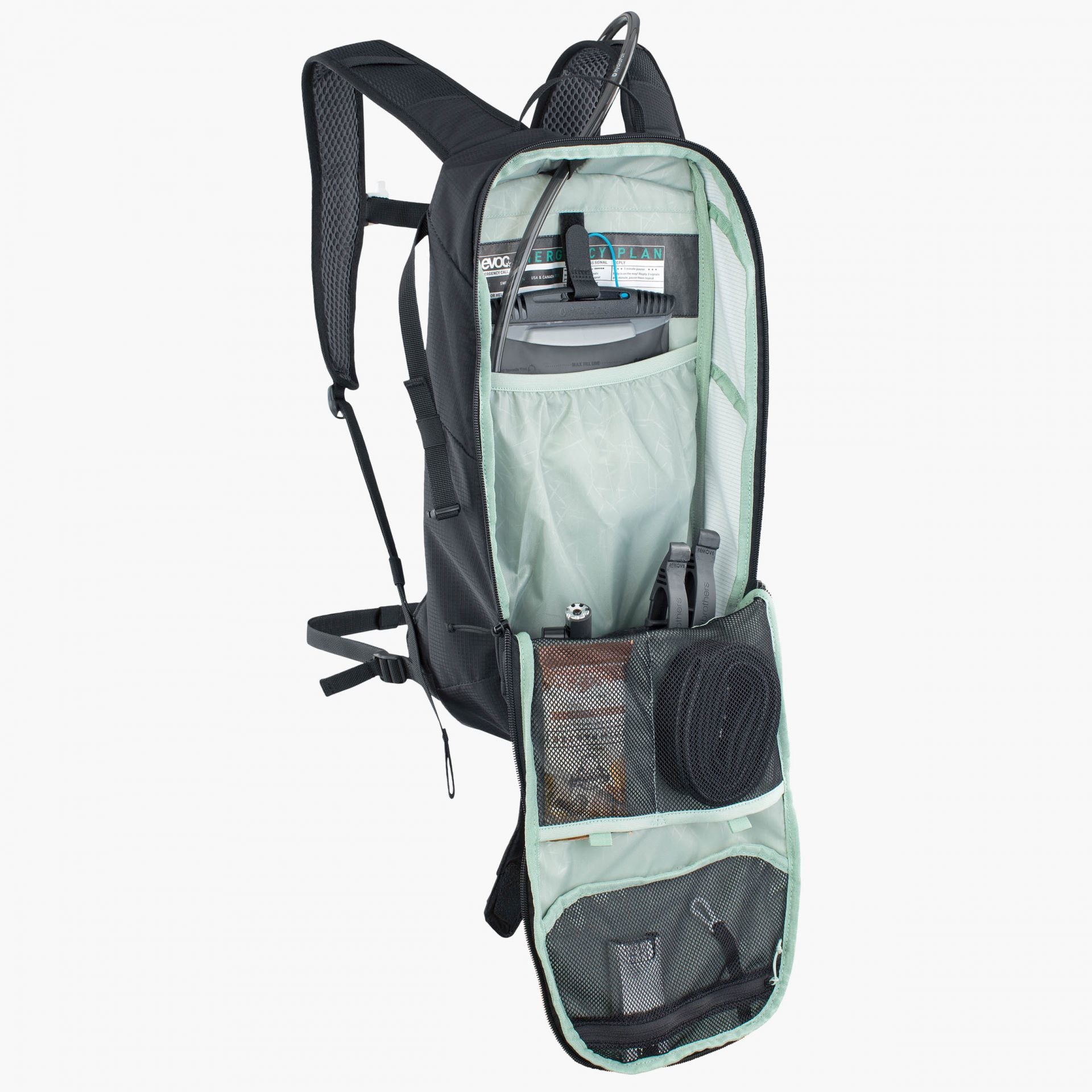 EVOC Ride 8L Rucksack – 43 cm, Schwarz