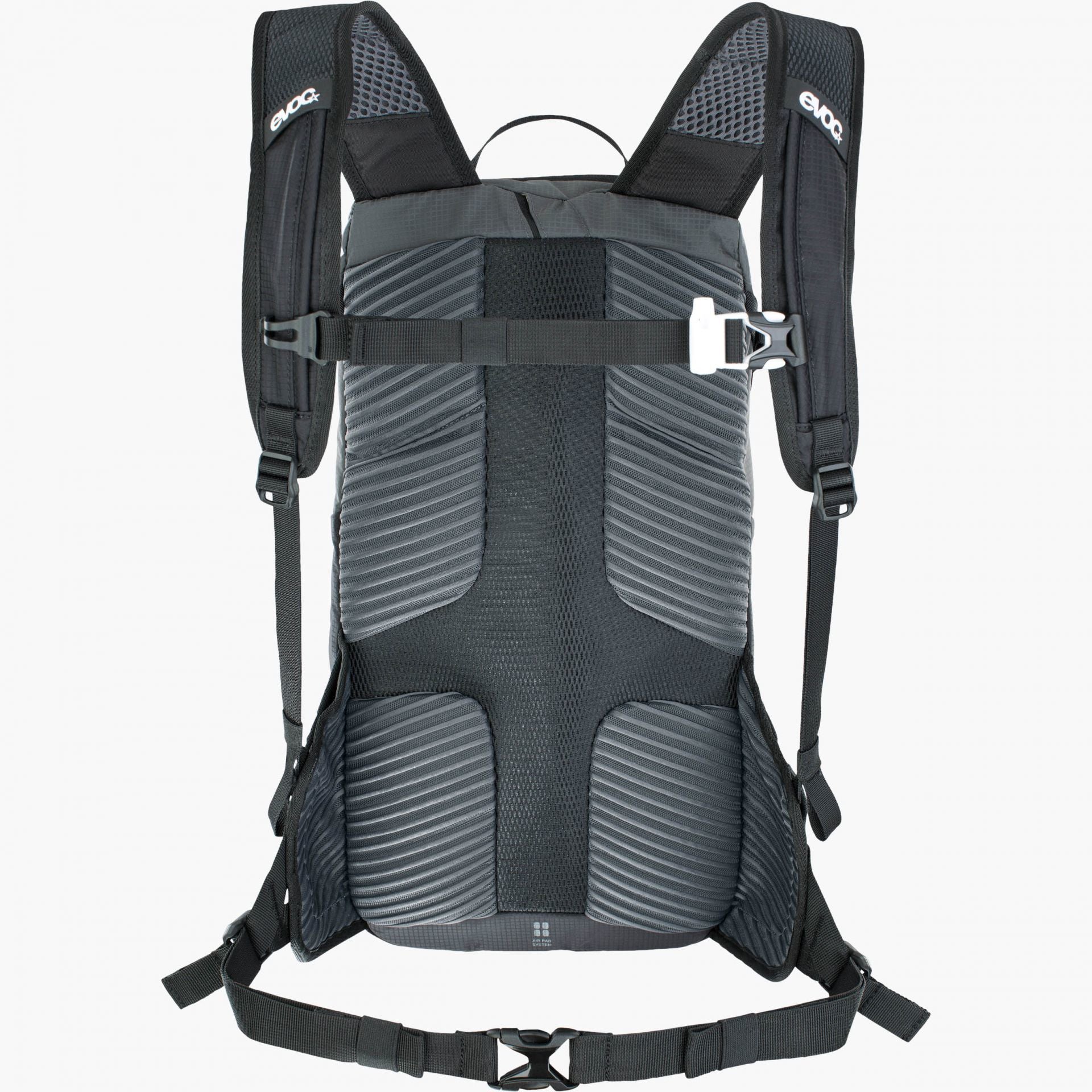 EVOC Sportrucksack Ride – 12 l, mit Trinksystem, Nylon – Schwarz/Grau, 240 × 470 × 100 mm