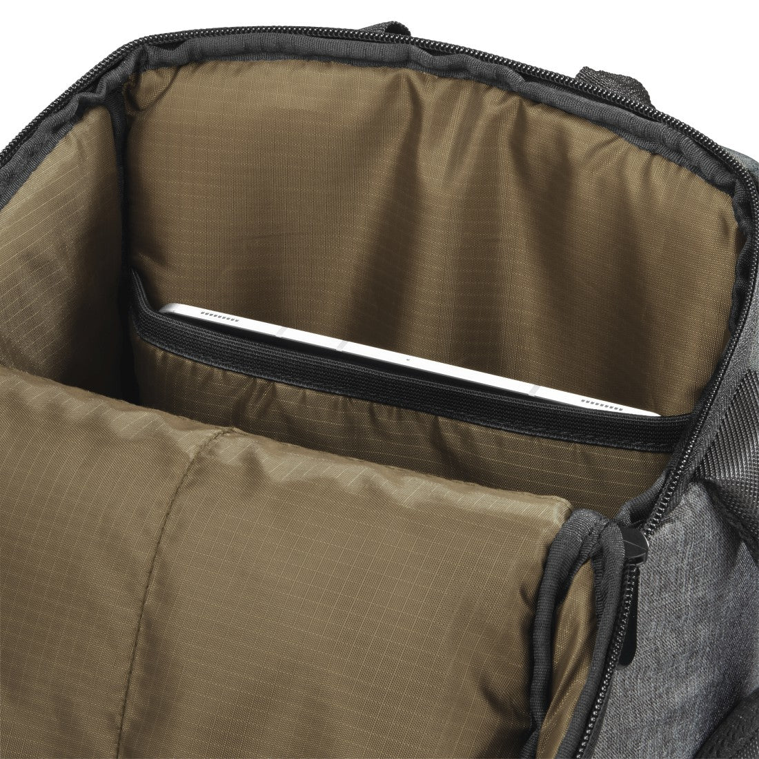 Hama Terra Kamerarucksack – Innenmasse 220×135×220 mm – mit Tabletfach, Regenhülle – Grau – Polyester