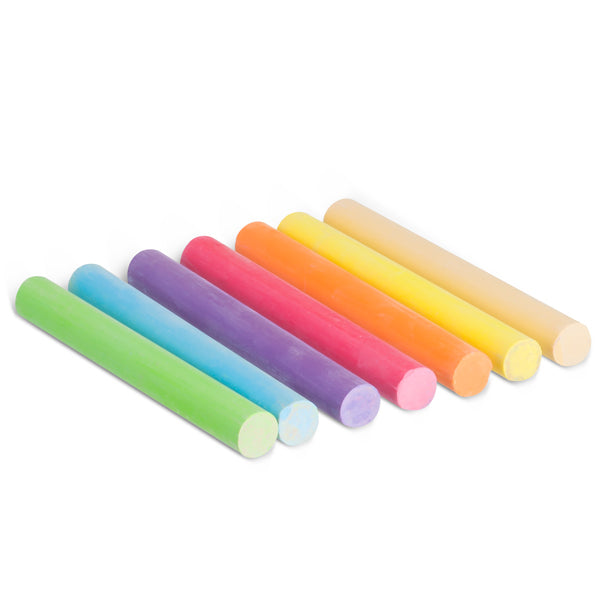 Primo Runde Kreiden – Mehrfarbig – 10 Farben – für Tafel, Papier und Karton – Ø 9 mm × 80 mm – in Schachtel