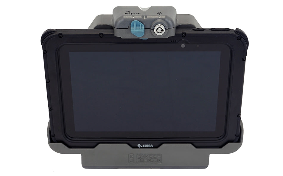 Gamber-Johnson SLIM Fahrzeug-Dock für Zebra ET51/56 – VESA 75×75, stossfest – Schwarz