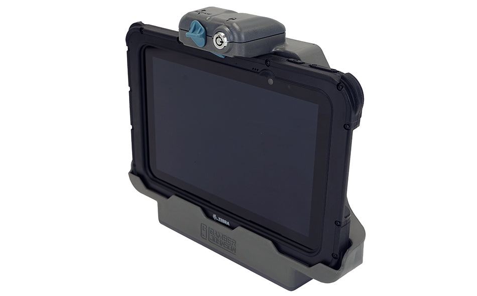 Gamber-Johnson SLIM Fahrzeug-Dock für Zebra ET51/56 – VESA 75×75, stossfest – Schwarz