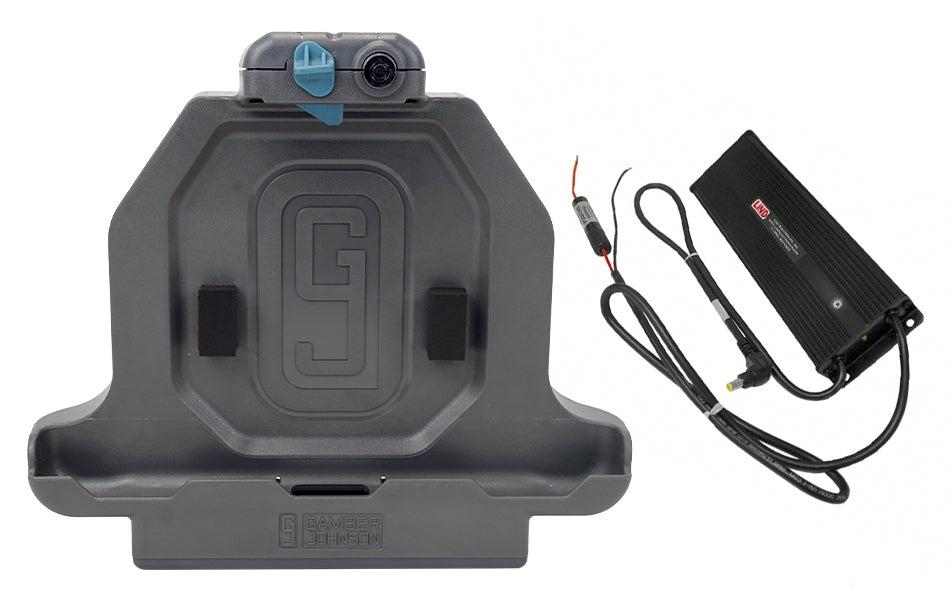 Gamber-Johnson Fahrzeug-Dock für Zebra ET51/56 – 12 V, VESA 75×75 – Schwarz