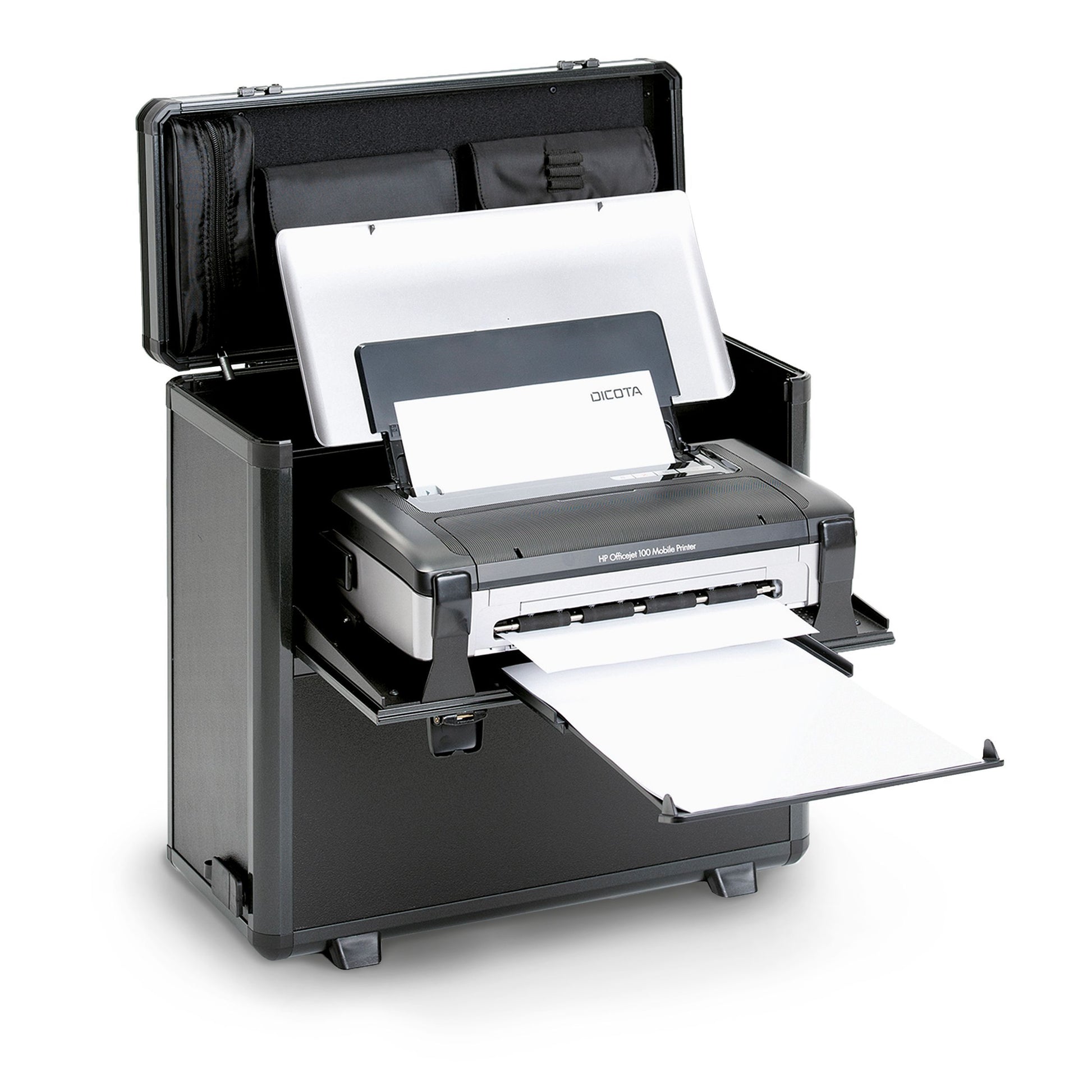 DICOTA Notebook-Tasche für HP OJ 250, bis 15,6" – Aluminium – Schwarz