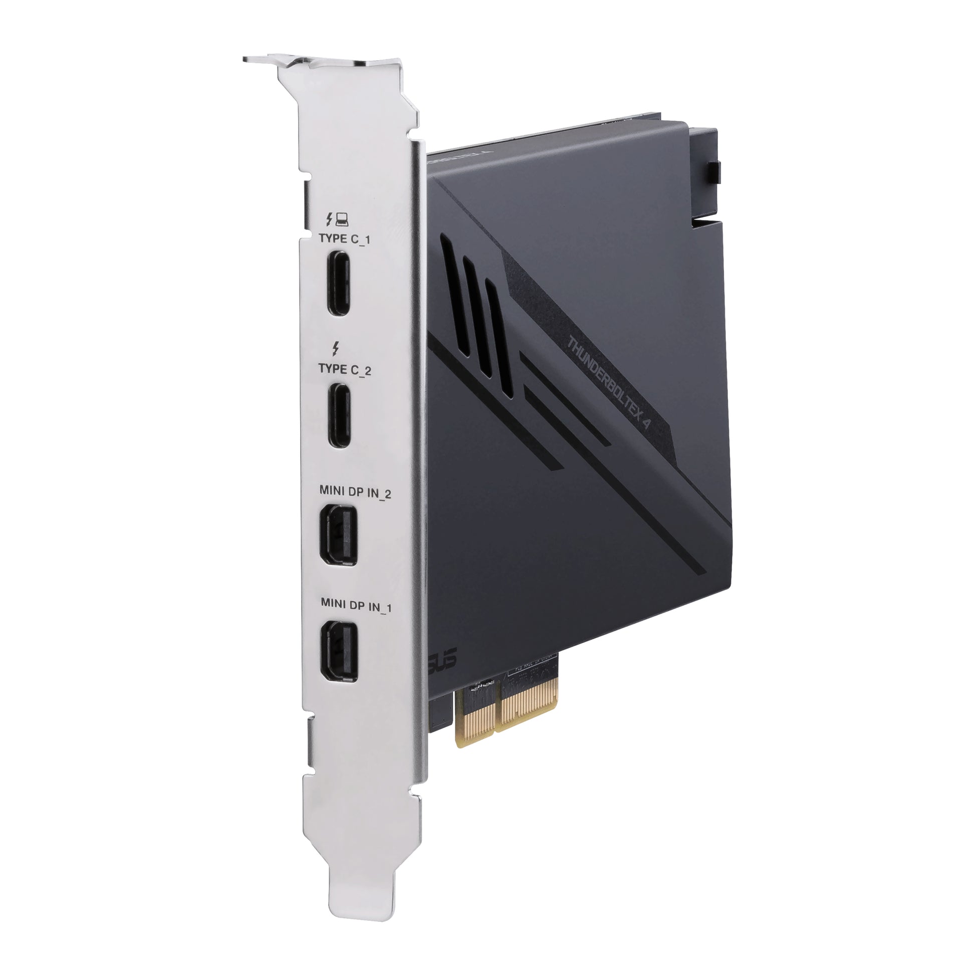 ASUS ThunderboltEX 4 PCIe 3.0 x4 – Thunderbolt 4, 40 Gbit/s, 2× USB‑C, 8K (7680 × 4320), für Windows 10 x64