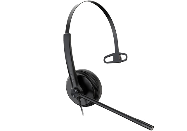 Yealink YHS34 Mono UC – Mono Headset, On-Ear – RJ9/QD, Noise-Cancelling Mikrofon – Schwarz, Teams-kompatibel