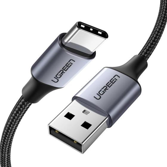 Ugreen USB-Kabel – USB-C auf USB-A – USB 2.0 (480 Mbit/s) – 2 m – für Galaxy S10, Switch und mehr