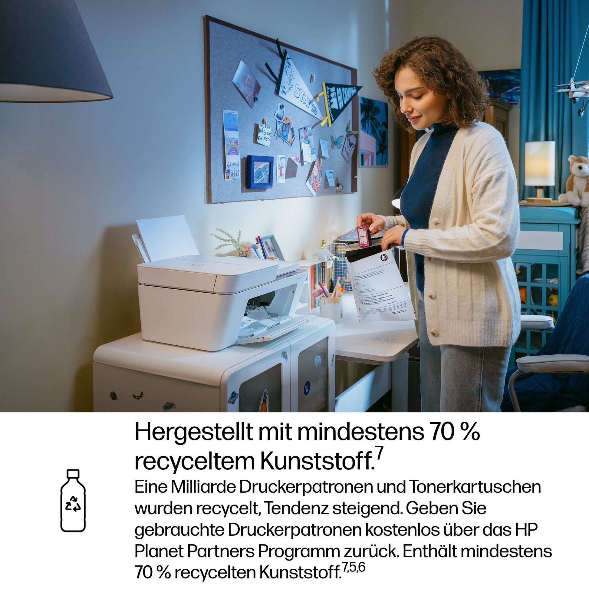 HP DESKJET 4322 ALL-IN-ONE – Farbtintenstrahl-Multifunktionsdrucker, A4, 3-in-1, Duplex, ADF, WLAN, AirPrint